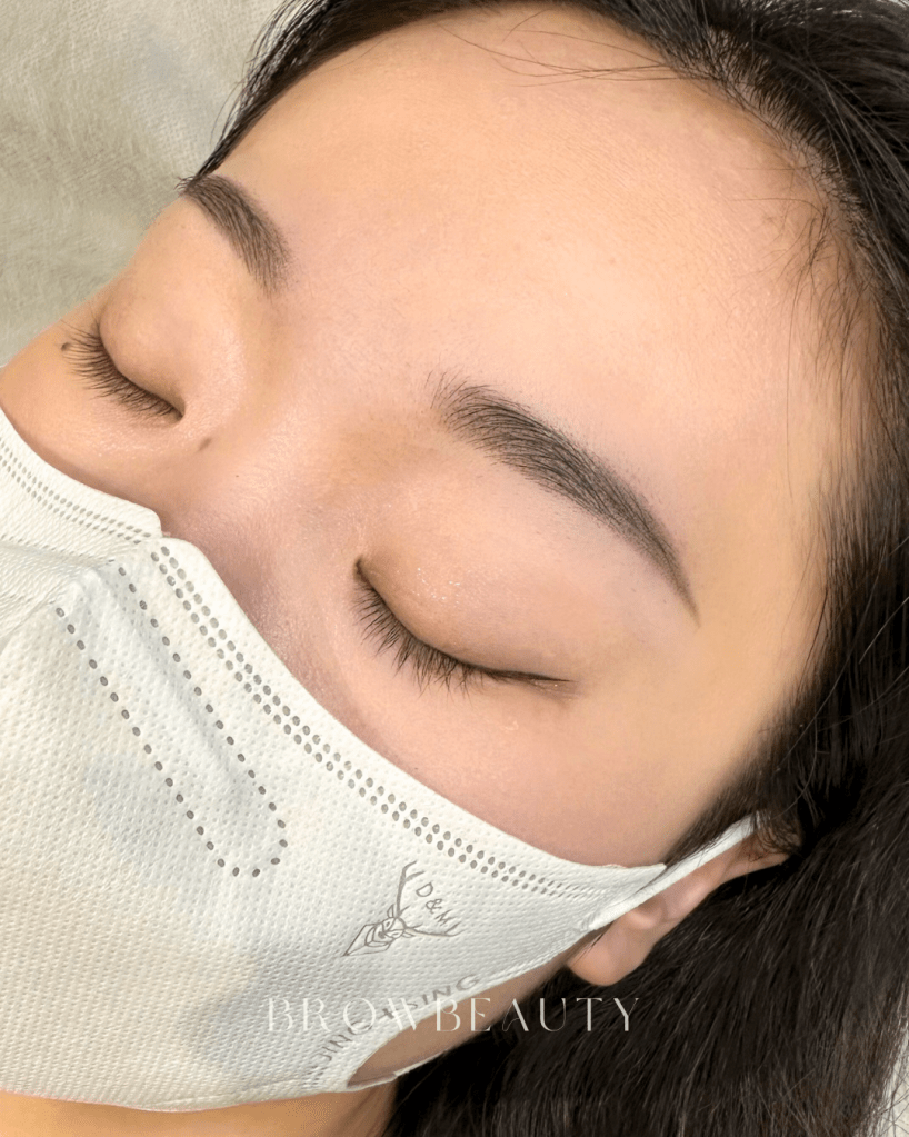 桃園霧眉完即拍，自然柔和加上細緻漸層