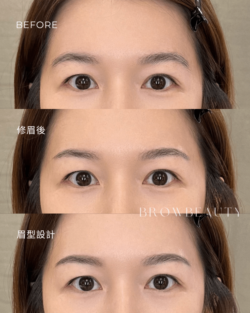 桃園霧眉後期修眉維護自然眉型案例